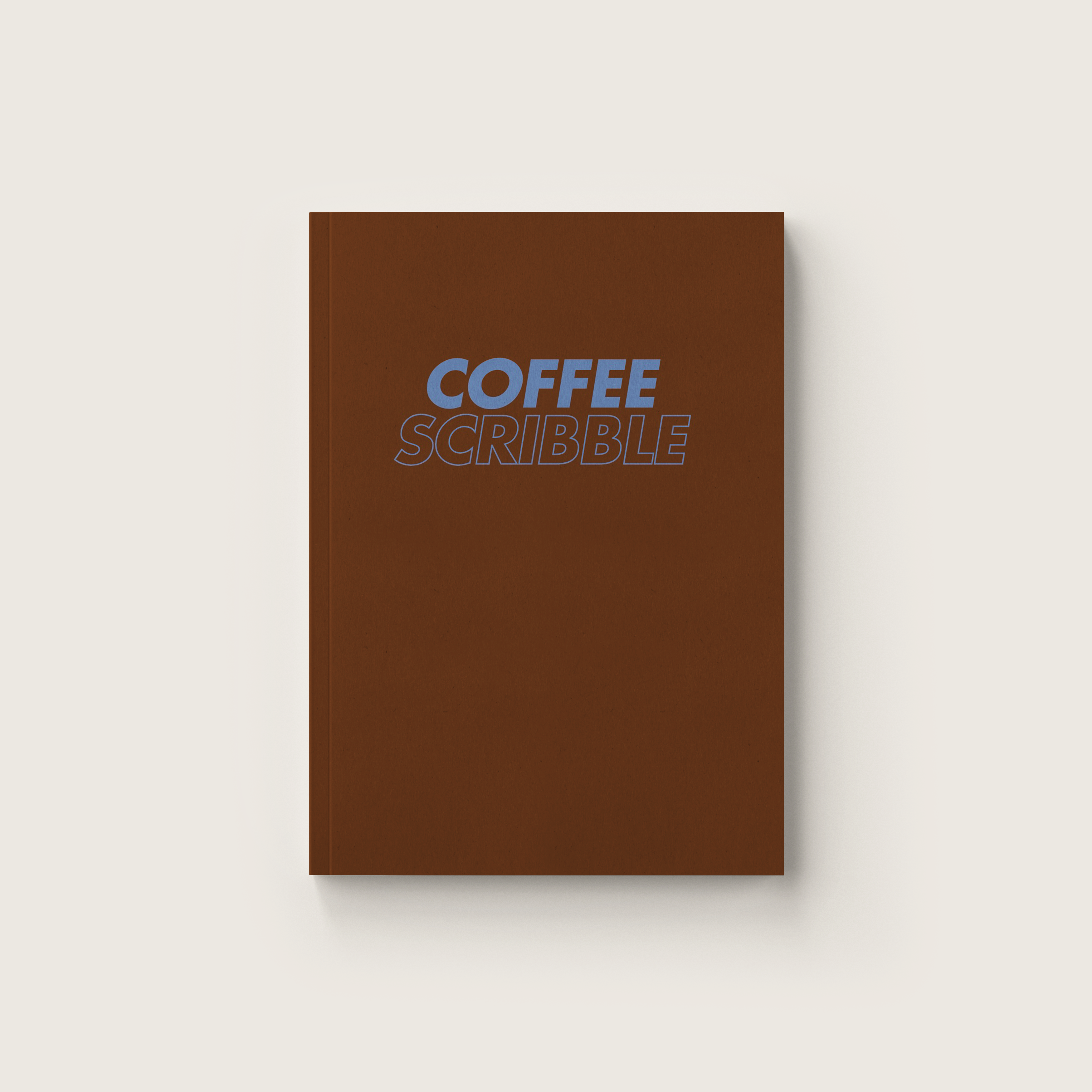 Liniertes A5 Notizbuch Coffee Scribble rosa Wellendesign – Pelican Prints