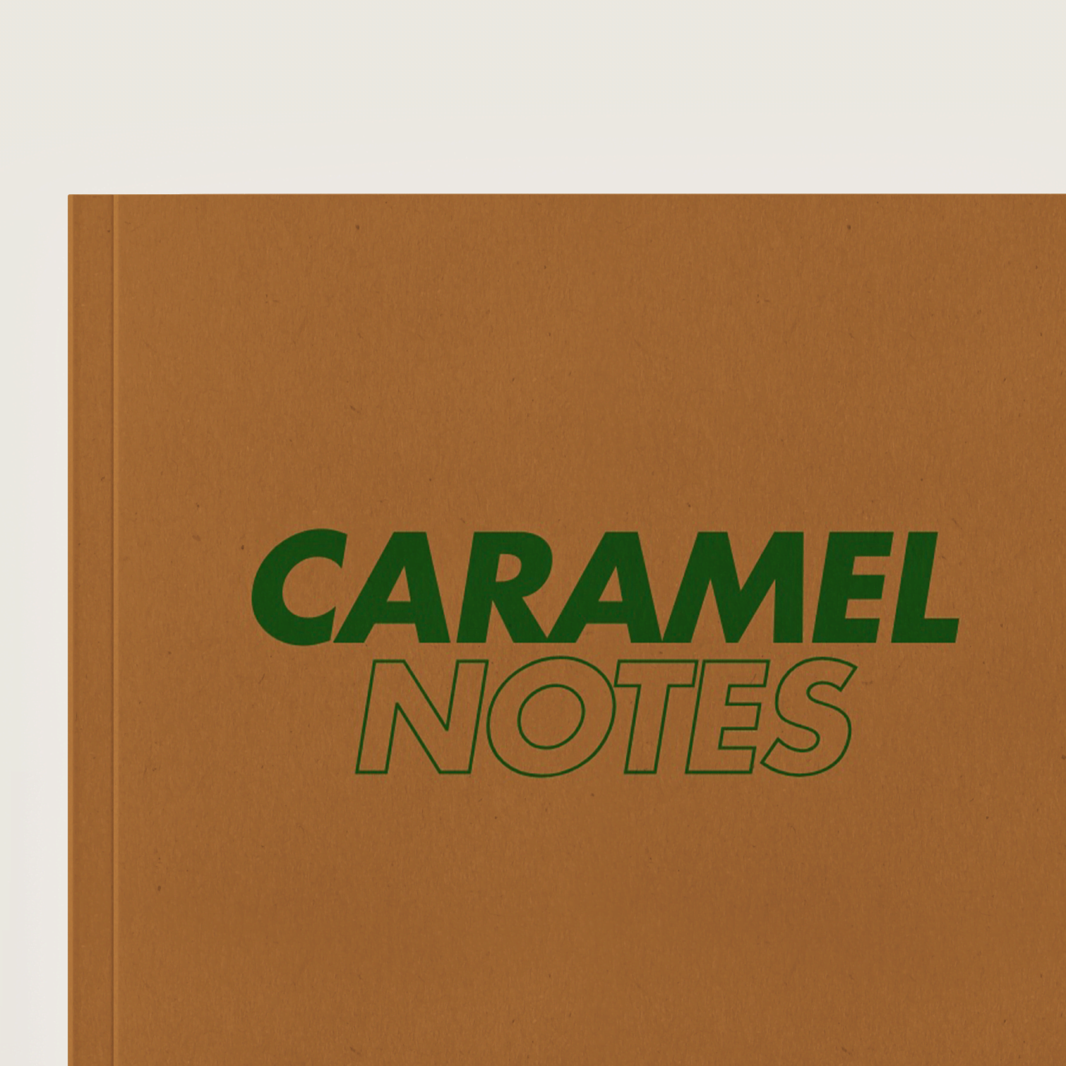 Notizbuch Caramel Notes Detailansicht Cover – Pelican Prints