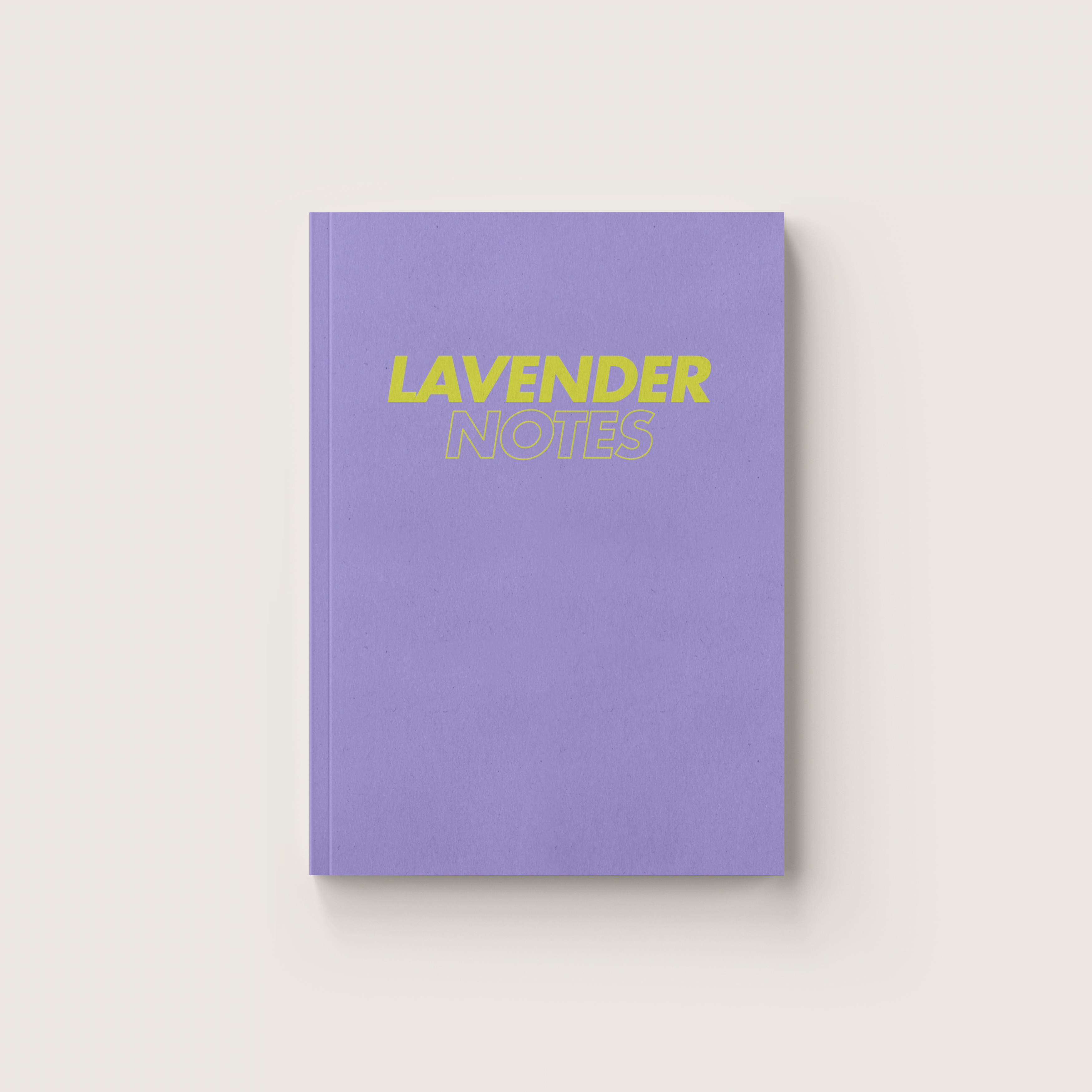 Liniertes A5 Notizbuch Lavender Notes lavendel – Pelican Prints