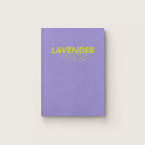 Liniertes A5 Notizbuch Lavender Notes lavendel – Pelican Prints