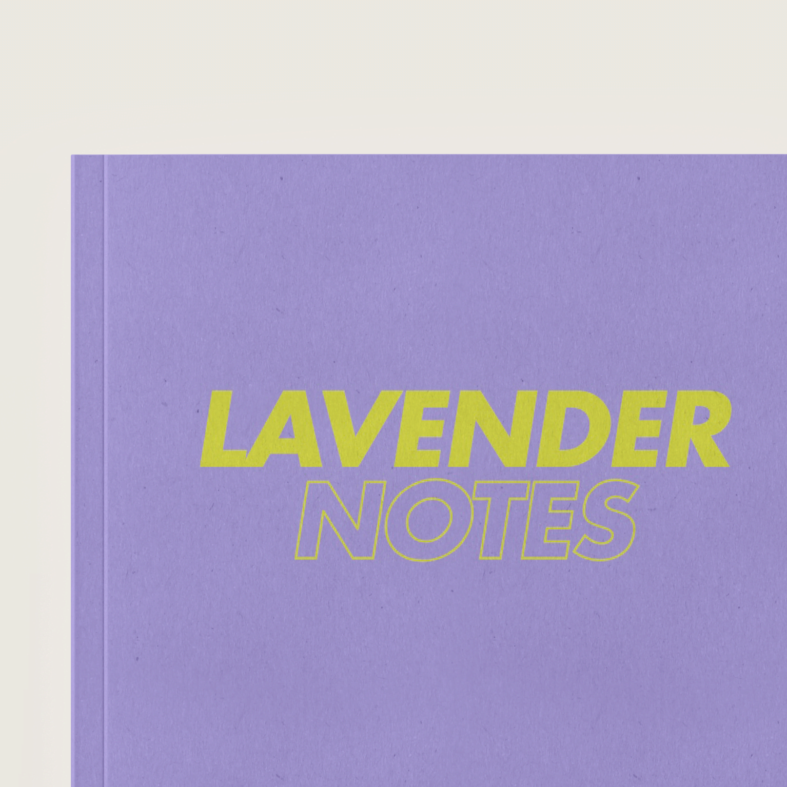 Notizbuch Lavender Notes Detailansicht Cover – Pelican Prints