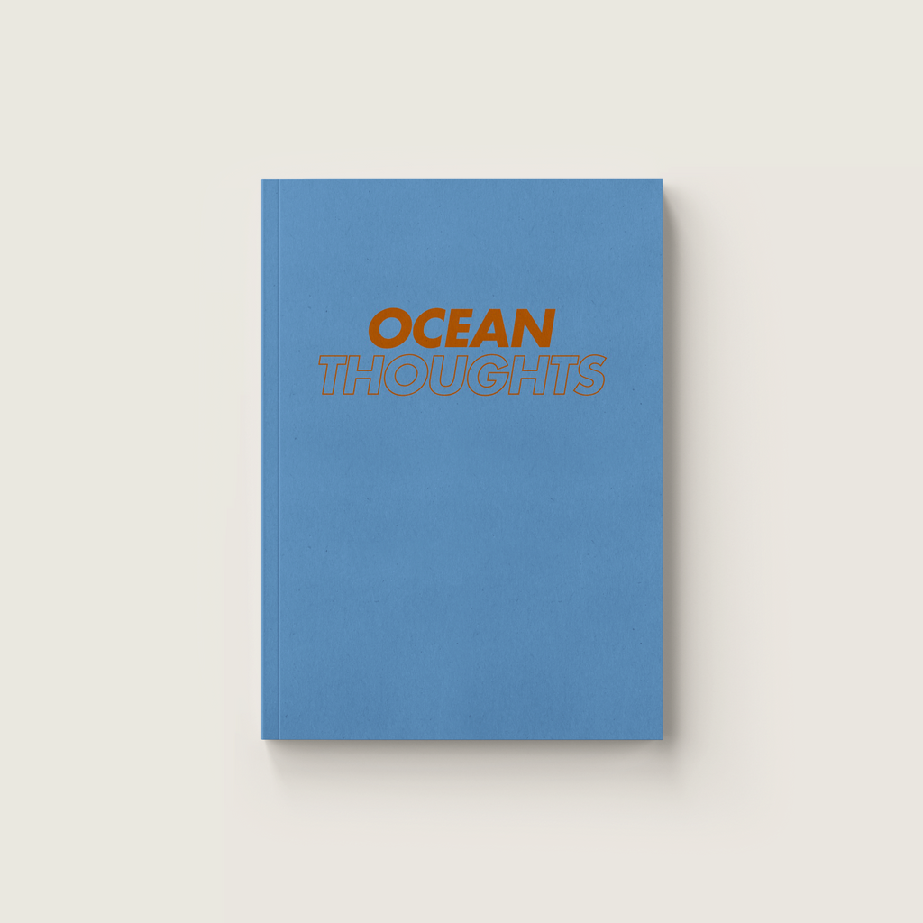 Liniertes A5 Notizbuch Ocean Thoughts blau – Pelican Prints