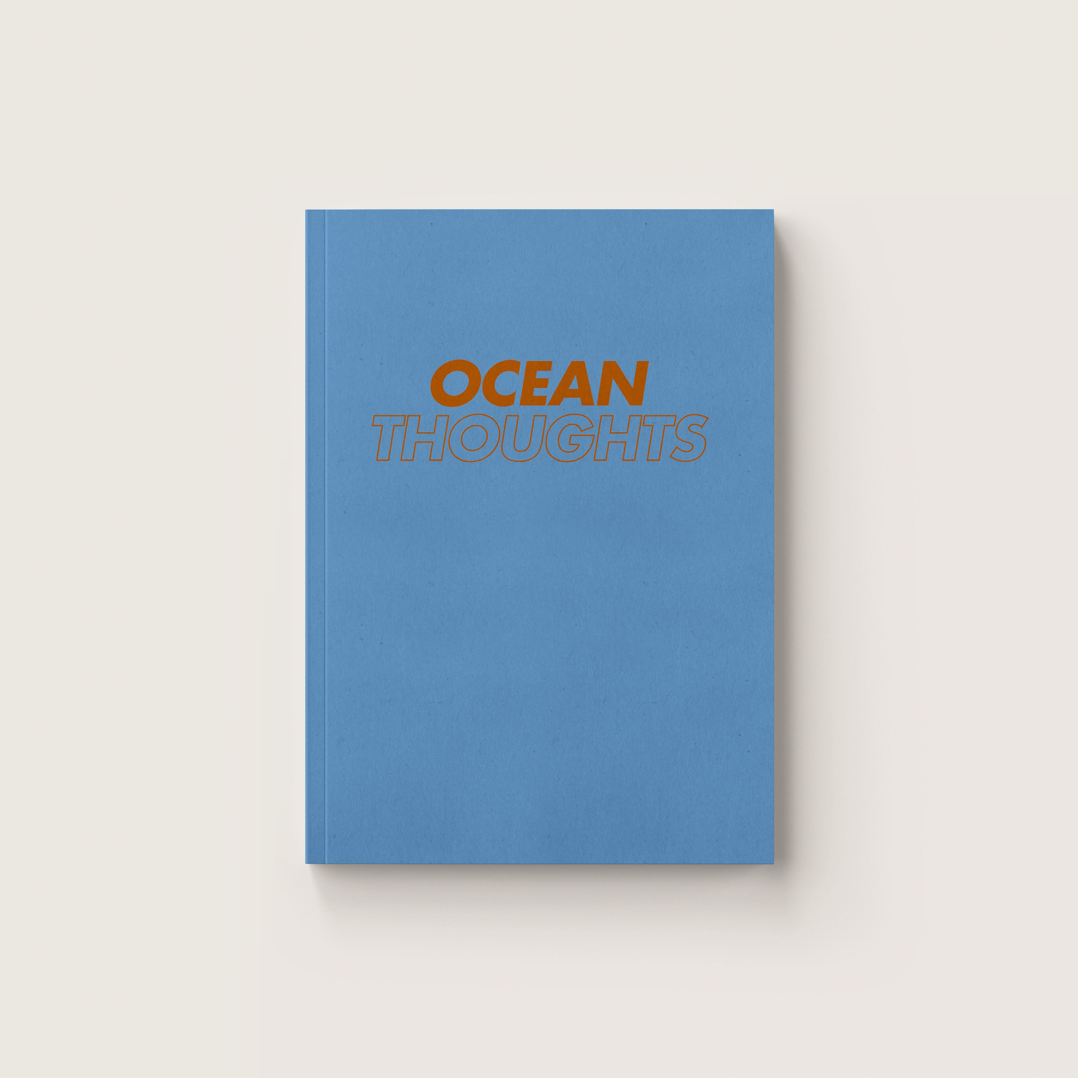 Liniertes A5 Notizbuch Ocean Thoughts blau – Pelican Prints